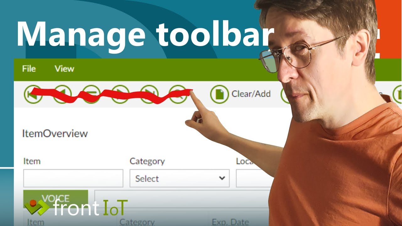 Manage the DataFlex Toolbar