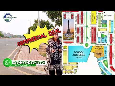 NEW DEAL: Bahria Town Tauheed Block Commercial Plot On Installment Near Ring Road Interchange