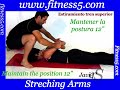 Stretching arms