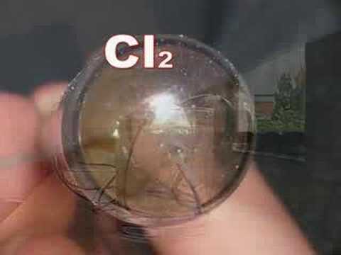 how to collect chlorine gas