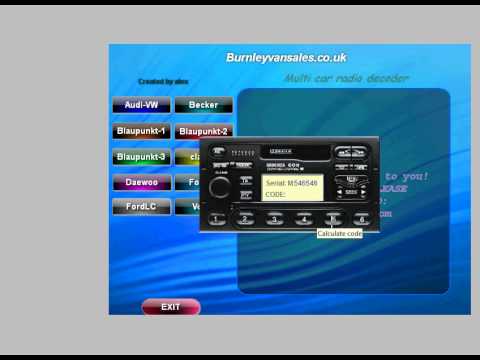 Crucc 2.4 Car Radio Universal Code Calculator Crucc 2.4 Car Radio Universal Code Calculator