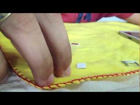 how to fit nano sim into iphone 5