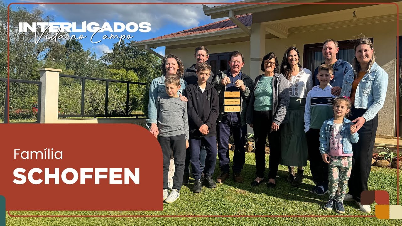 Com 5 galpões e 3.500 suínos, a força da família Schoffen vem da união | Interligados -Vida no Campo