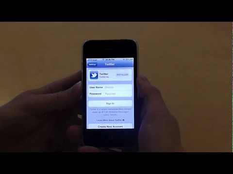 how to logout of twitter on iphone 4