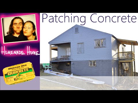 how to patch cinder block holes