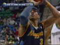 allen iverson broke into song, linas kleiza joked with anthony carter, and two other players were discussing underwear styles.


yes, the denver locker room was a happy place on friday night. and it might stay that way for a while if the nuggets keep playing like this.

iverson scored 33 points, carmelo anthony added 26 and the nuggets beat the minnesota timberwolves 118-107.

the nuggets showed little hangover affect from thursday night's victory over the defending champion san antonio spurs. denver led 12-0 before the game was three minutes old and took a 61-52 lead into halftime.

