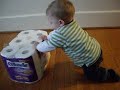 Truman takes a stroll with a roll...