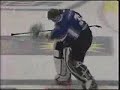 Goalie shows how to celebrate a stopped penalty shot Goalie shows how to celebrate a stopped penalty shot