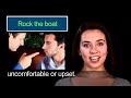 more free videos 
http://www.sozoexchange.com/
this is a phrase which means to go against the rules of a group. lets imagine that you are cruising smoothly in a boat, but suddenly the boat is rocked or shaken by something, you will probably feel uncomfortable or upset. this phrase also means to upset people who accept the existing condition.
for example, you can say, dont rock the boat if you want to be liked by many people in this small and conservative village.