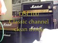 A/B test between Marshall amps JCM800 2205 and JCM2000 DSL100 connected to the same cabinet, both on clean and drive channels. Guitar: Gibson Nighthawk ST3.