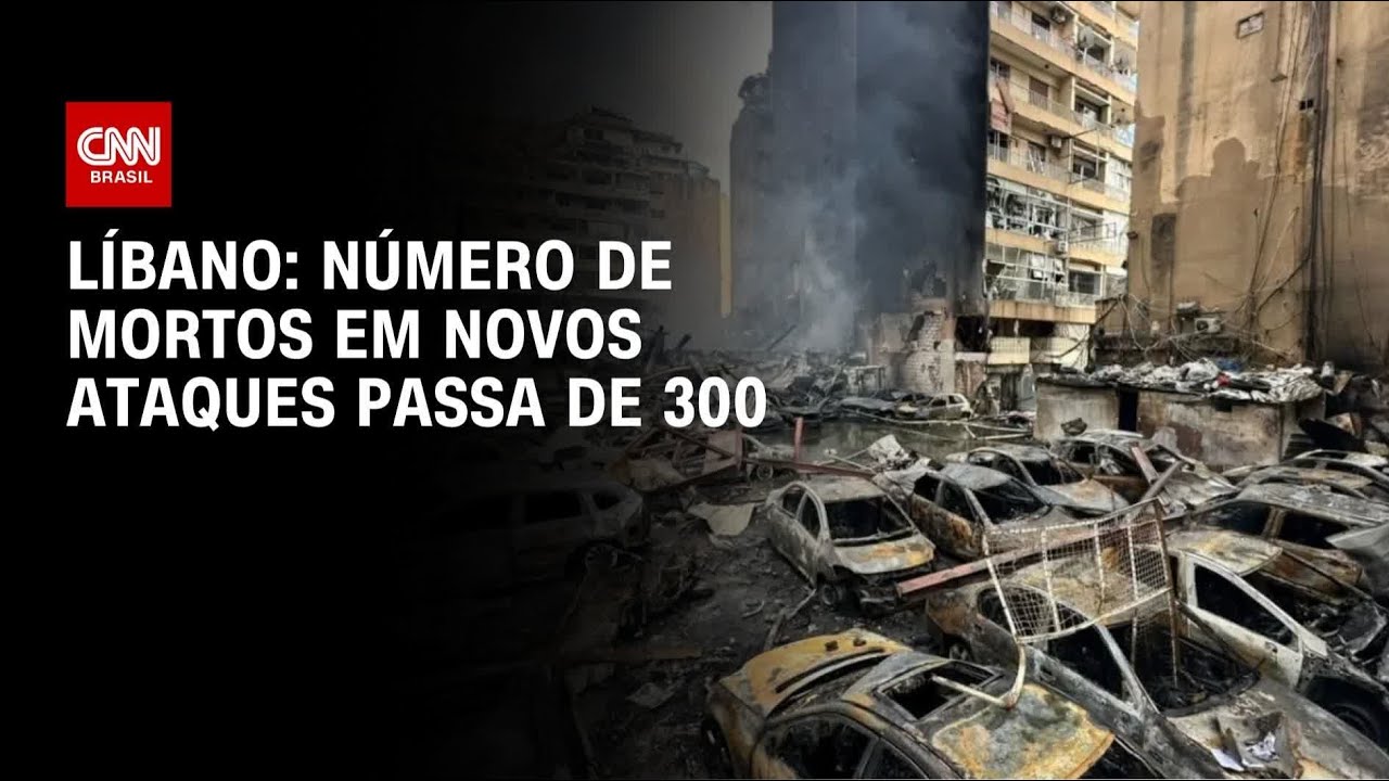 Passa de 300 o número de mortos no Líbano após ataques de Israel | HORA H