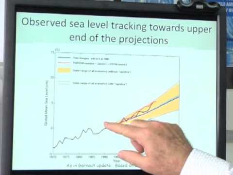 How are sea level rise projections made?
