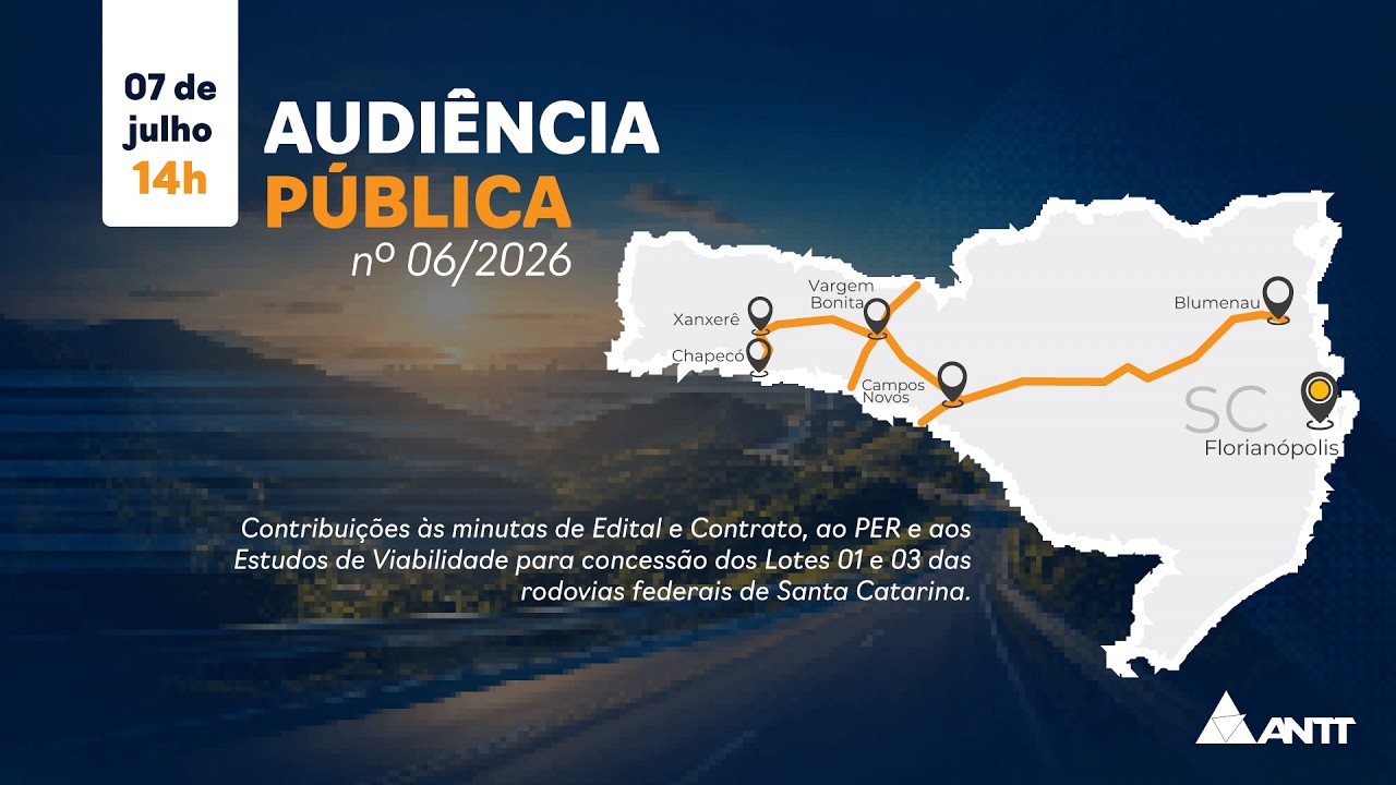 Audiência Pública nº 06/2026 - 07/07/2026 - Concórdia SC