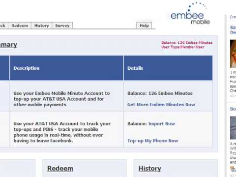 Embee Mobile Wallet on Facebook - Get Free Prepaid Cell Phone Minutes