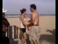 en la playa