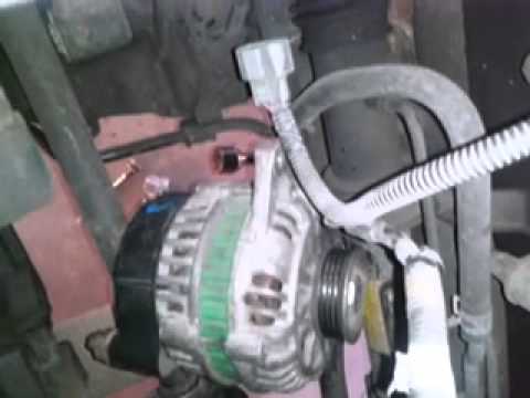 Removing Alternator and Replacement Alternator  [2002 Hyundai Sonata]