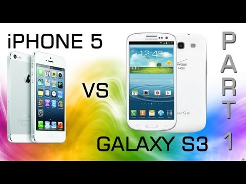 Apple iPhone 5 vs Galaxy S3 (LTE, Battery, Speed, Display) Part1