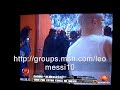 Chica se avienta a lionel messi
