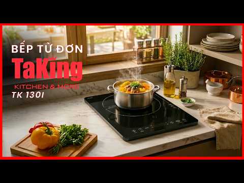 BẾP TỪ ĐƠN CẢM ỨNG TK 130I - GIẢI PHÁP LINH HOẠT CHO CĂN HỘ MINI
