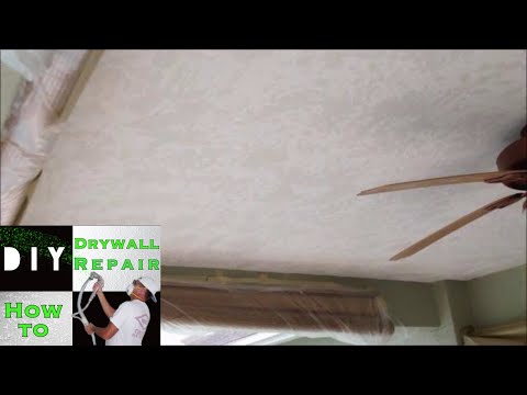 how to patch sand textured ceiling