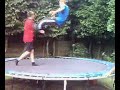 Jonny dropkicks Joe (slow motion)