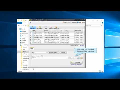 Copy files to multiple folders or computers in Windows