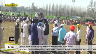 Buddi Pind (Hoshiarpur) Kabaddi Tournament 27 Feb 2017