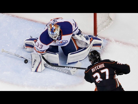 Video: Ritchie scores game-winner as Ducks take Game 7 over Oilers