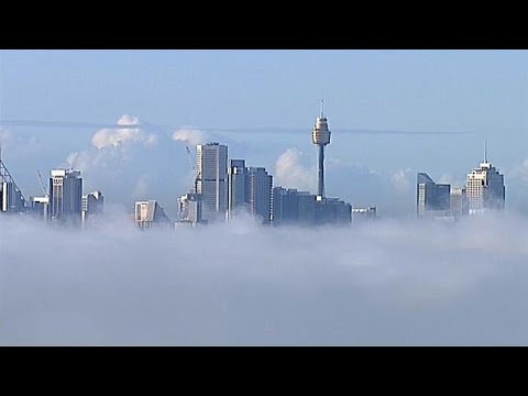 Australien: Dichter Nebel lsst Sydneys Wahrzeichen v ...