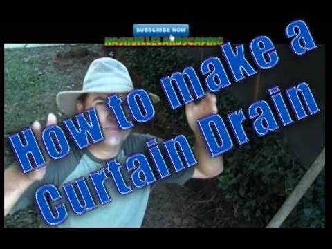 how to install a curtain drain