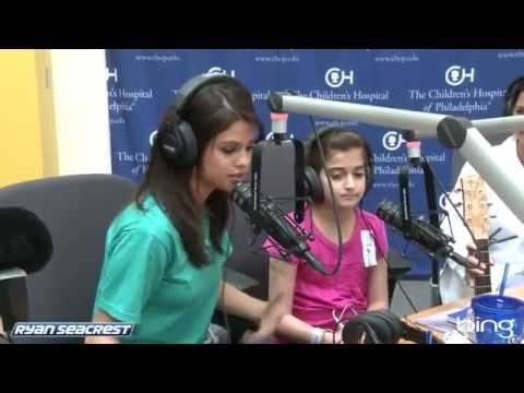 Selena Gomez Sing With Fans At Childrens Hospital of Philadelphia Selena Gomez Sing With Fans At Childrens Hospital of Philadelphia