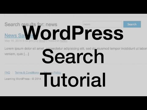 how to search wordpress