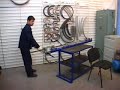 Manual bender with mandrel for tube and profile