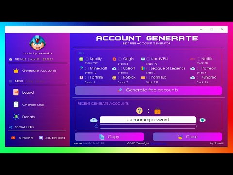 account-generator-website
