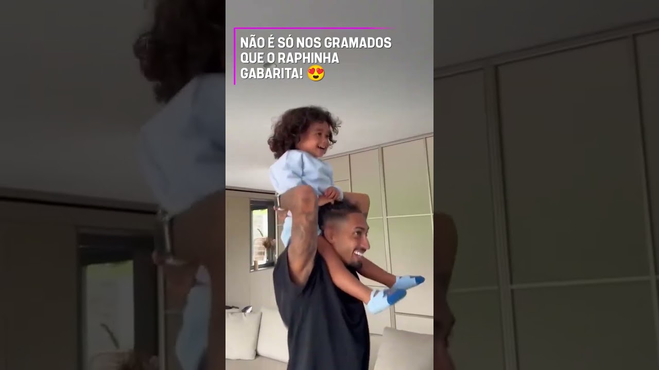 RAPHINHA ALÉM DE CRAQUE NO BARCELONA, TAMBÉM É CRAQUE COMO PAI! #shorts