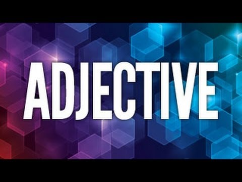 how to define a adjective