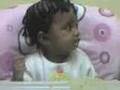 My baby sis yammin on food