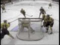 Strange Ice Hockey Goal