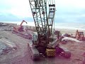 Blackpool promenade Kobelco crane slewing
