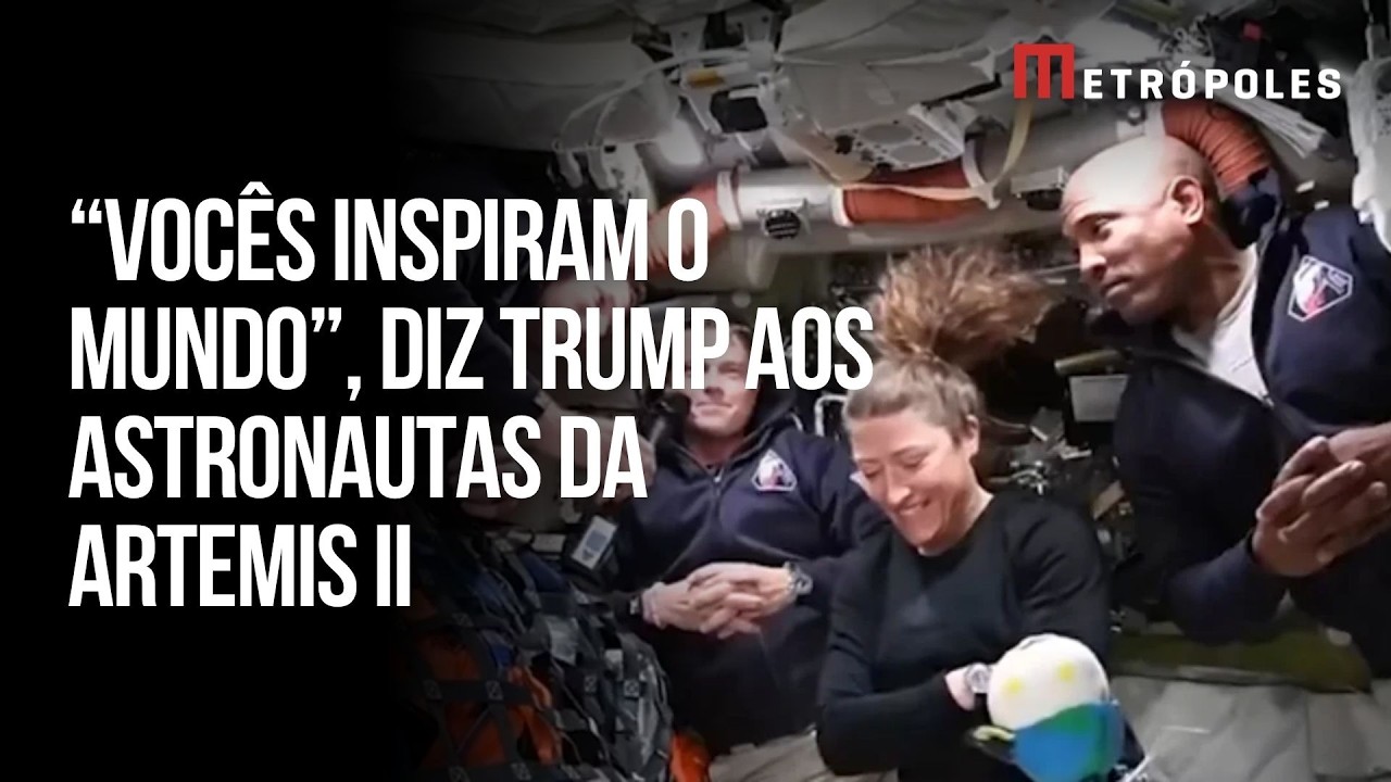 ÍNTEGRA: veja telefonema entre Donald Trump e astronautas da Artemis II