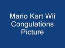 Mario Kart Wii Congratuations Picture