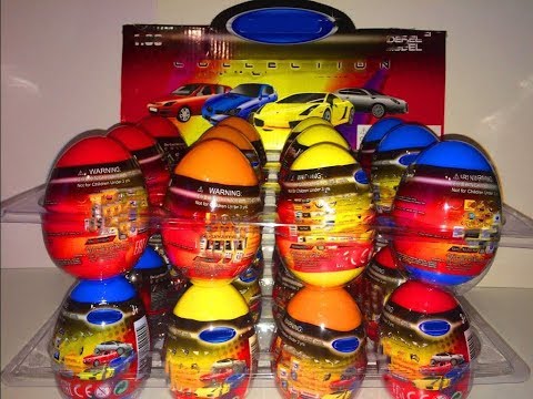 Surprise Eggs Cars Welly,как Киндер Сюрприз Тачки , как Kinder Surprise eggs Welly