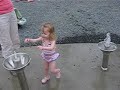 here is grace playing in the water area at our local science museum.