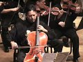 a theme from tiger and dragon performed by chamber orchestra, cellist andre gaskins
