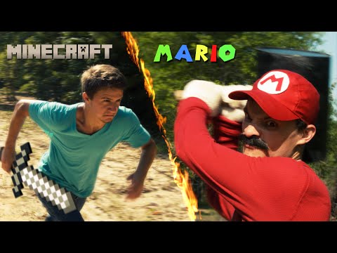 how to be mario in minecraft
