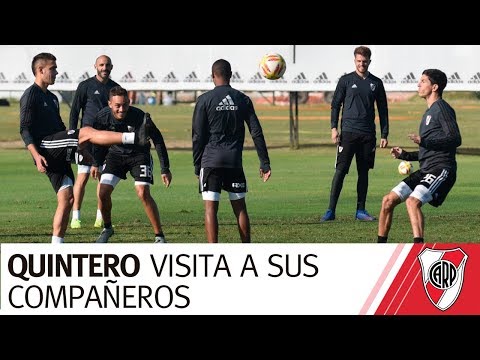 Una visita especial en el entrenamiento