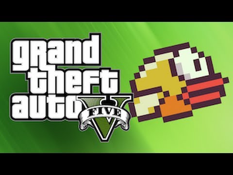 FLAPPY BIRD in GTA 5 (GTA 5 Online Funny Moments)