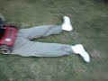 Horrific lawnmower accident Horrific lawnmower accident