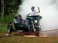 Harley-Davidson FLHT Sidecar Burnout by jlhster of ECHD