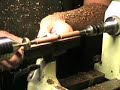 How to turn a wooden pen on a lathe